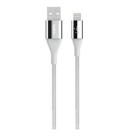 Belkin - Belkin Mixit Duratek Silver Sync/Charge Lightning Cable 1.2M