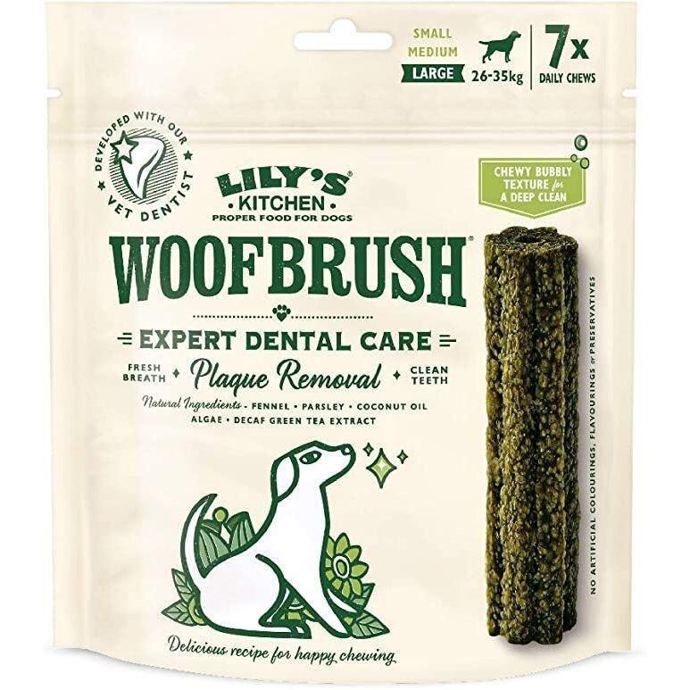 Lily's Kitchen Woofbrush Dental Dog Chews Bulk Pack Large (7Pcs), , large image number 0