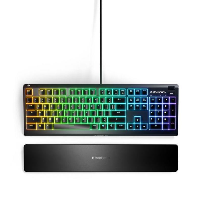 SteelSeries APEX 3 RGB Gaming Keyboard - Whisper-Quiet Switch (US English), , large image number 4