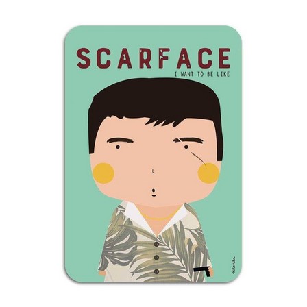 WALL EDITIONS - Scarface Card by Ninasilla (10.5 x 14.8 cm)