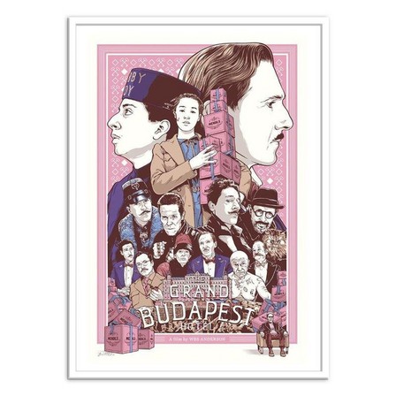 WALL EDITIONS - The Grand Budapest Hotel Art Poster by Joshua Budich (30 x 40 cm)