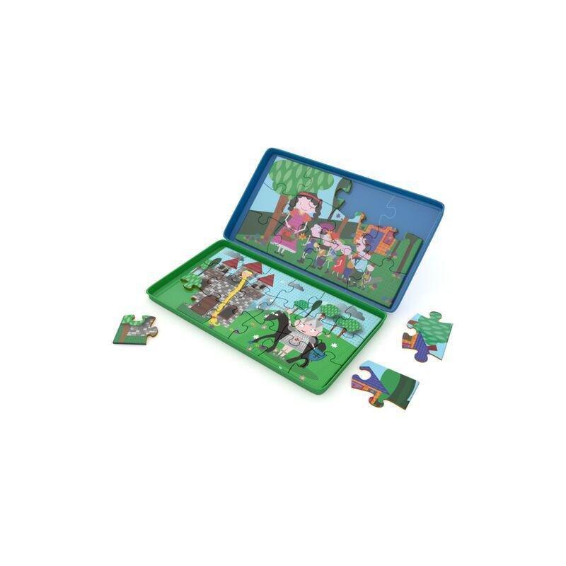 THE PURPLE COW - The Purple Cow Magnetic Fairy Tale Puzzles Snow White & Rapunzel Travel Game