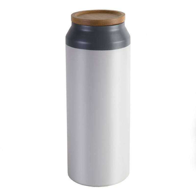 Jamie Oliver Ceramic Storage Jar Grey Large, , large image number 0