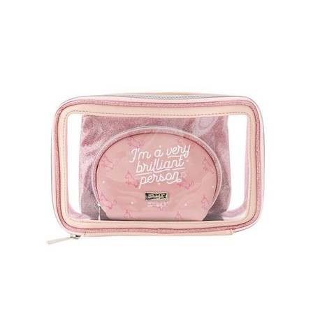 MR. WONDERFUL - Glitter Collection Toiletries Bags I'm a Very Brilliant (Set of 3)