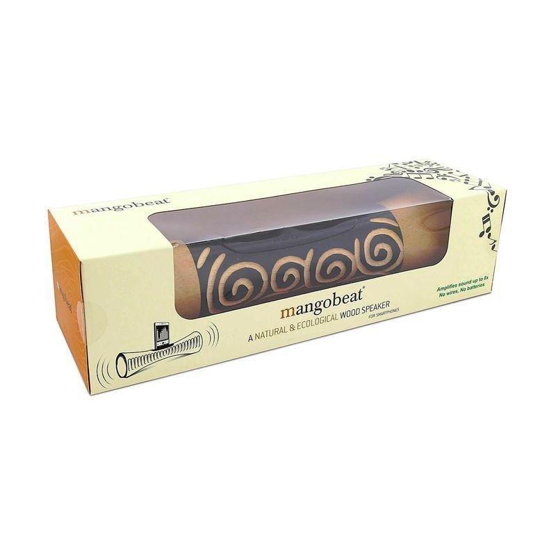 Mangobeat Acoustic Speaker for Smartphones - Circle - 35cm - Black/Natural, , large image number 1