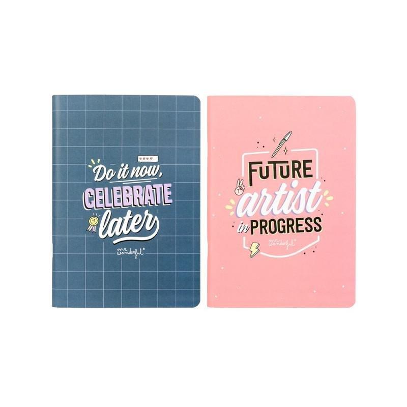 School Do It Now, Celebrate A5 Notebook (Set of 2), , large image number 0