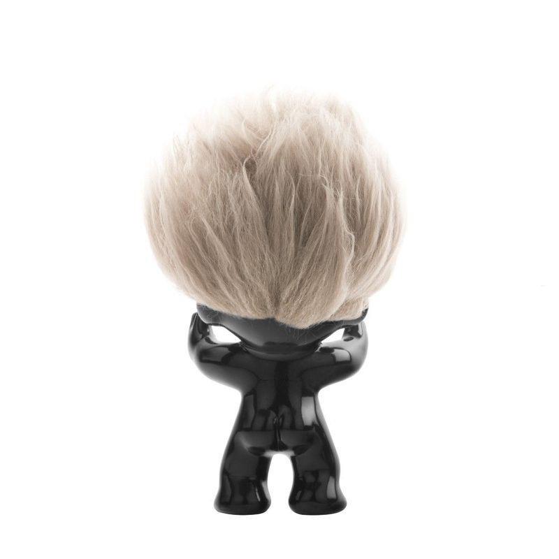 Good Luck Troll Black with Natural Hair Statue (12 cm), , large image number 2