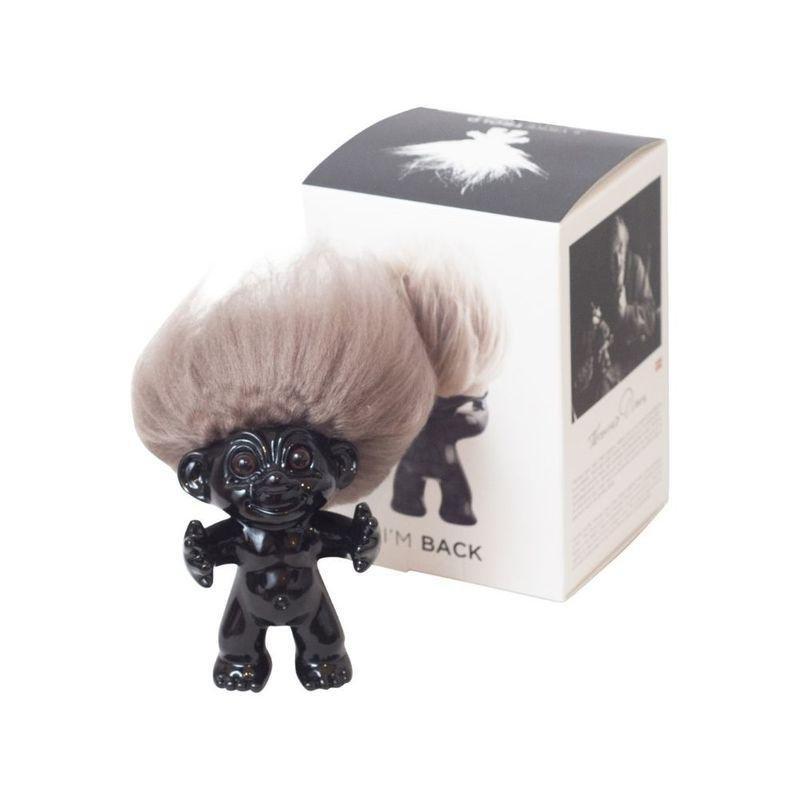 Good Luck Troll Black with Natural Hair Statue (12 cm), , large image number 3