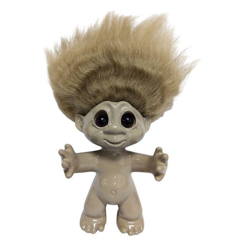 Good Luck Troll Sand with Sand Hair Statue (9 cm), , large image number 0