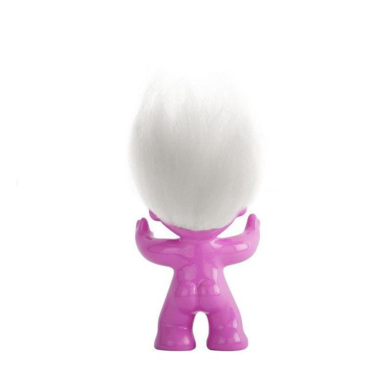 Good Luck Troll Pink with White Hair Statue (9 cm), , large image number 2