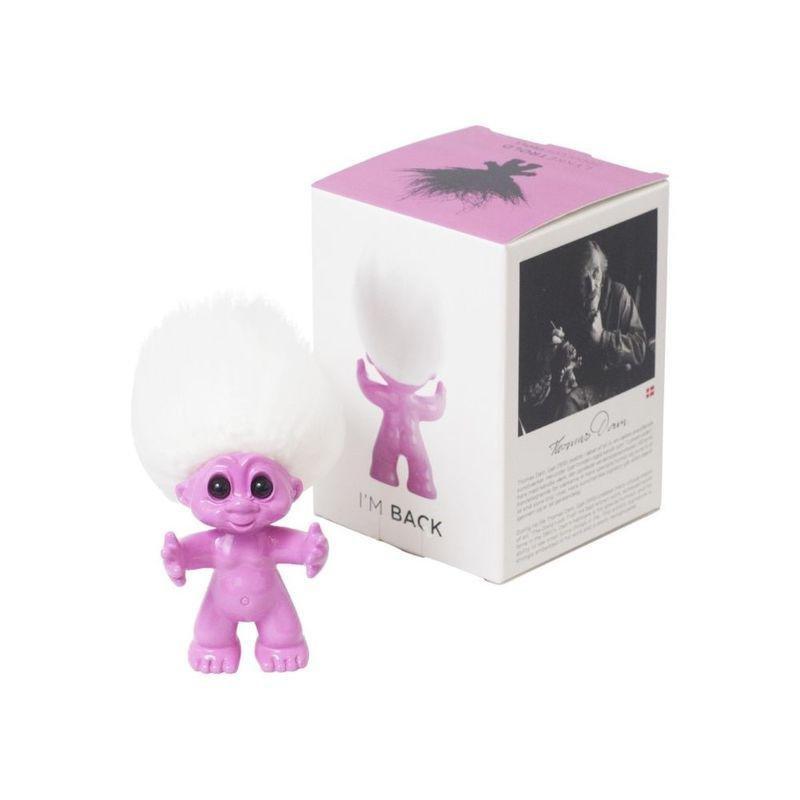 Good Luck Troll Pink with White Hair Statue (9 cm), , large image number 3