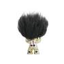 BYSOMMER - Good Luck Troll Brass with Black Hair Statue (9 cm)