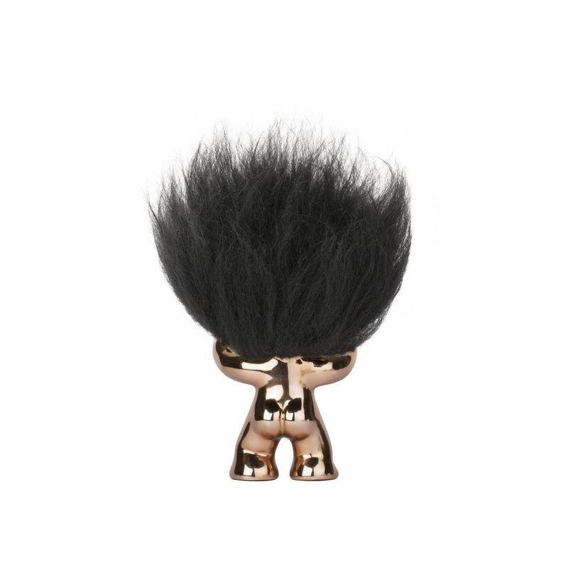 Good Luck Troll Bronze with Black Hair Statue (9 cm), , large image number 1