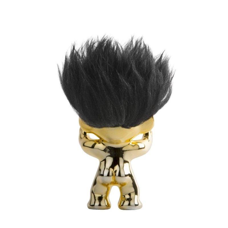 Good Luck Troll Brass with Black Hair Statue (12 cm), , large image number 1