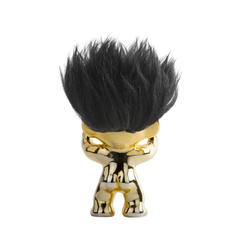 Good Luck Troll Brass with Black Hair Statue (12 cm), , large image number 2