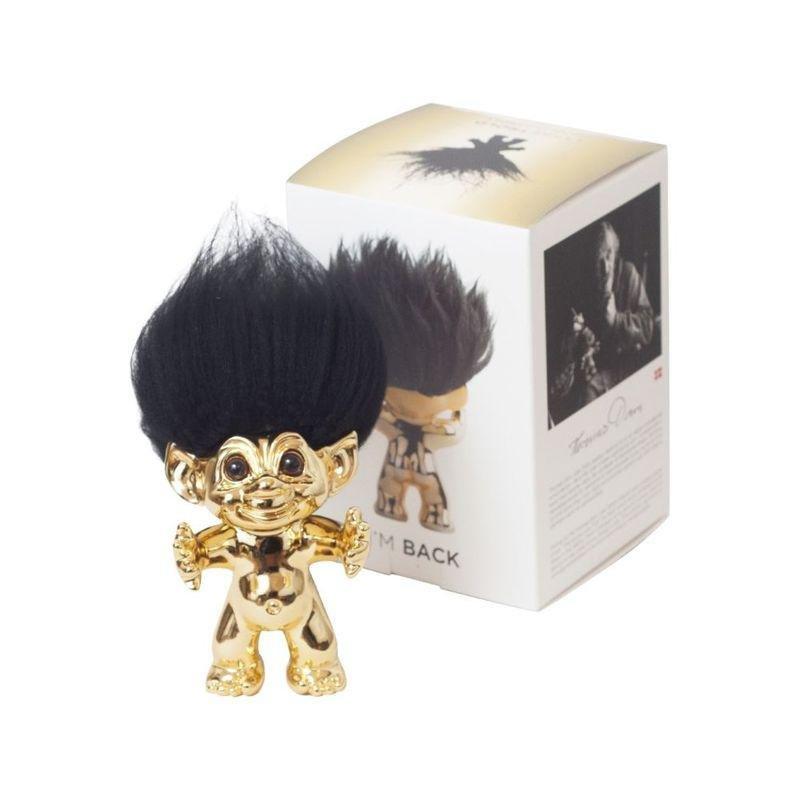 Good Luck Troll Brass with Black Hair Statue (12 cm), , large image number 3