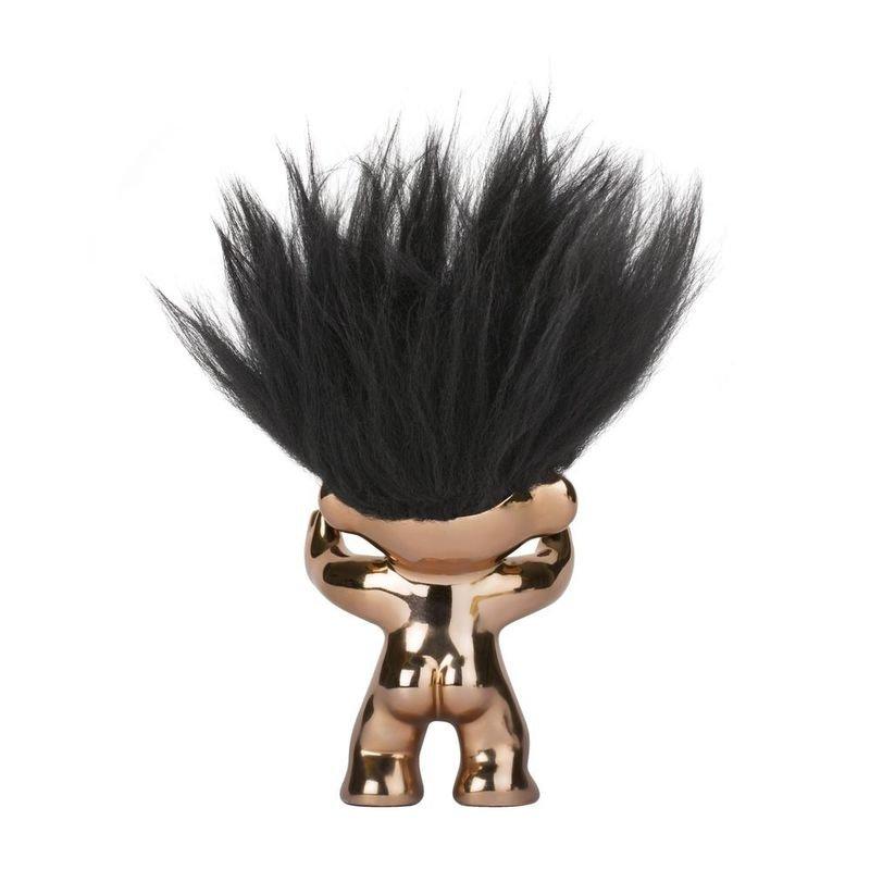 Good Luck Troll Bronze with Black Hair Statue (12 cm), , large image number 1