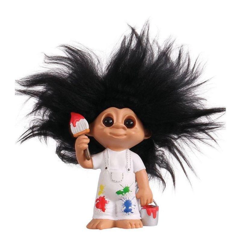 Good Luck Troll Painter Statue (9 cm), , large image number 0