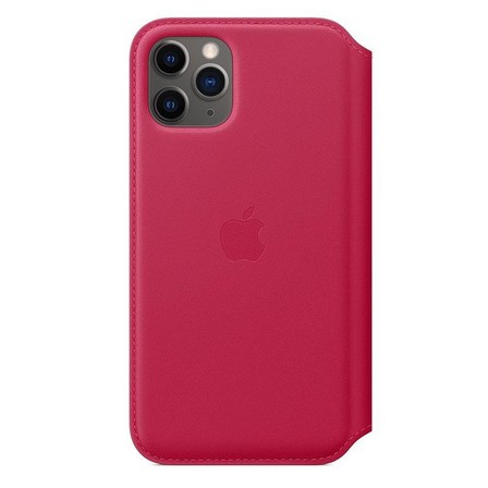 APPLE - Apple Leather Folio Raspberry for iPhone 11 Pro