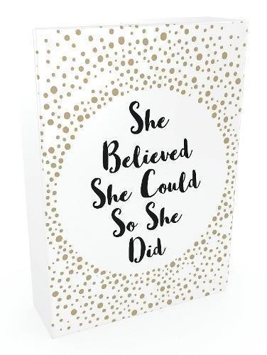She Believed She Could So She Did 52 Beautiful Cards Of Inspiring Quotes And Empowering Affirmations | Summersdale, , large image number 0