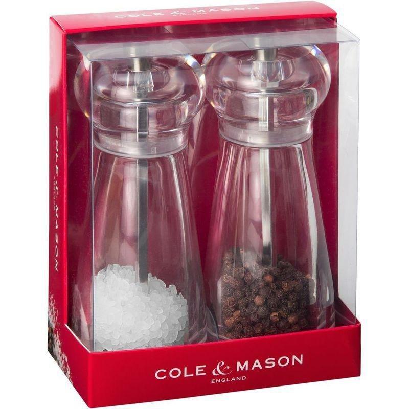 Cole And Mason Lancing Salt & Pepper Mill Set Acrylic (14 cm), , large image number 0