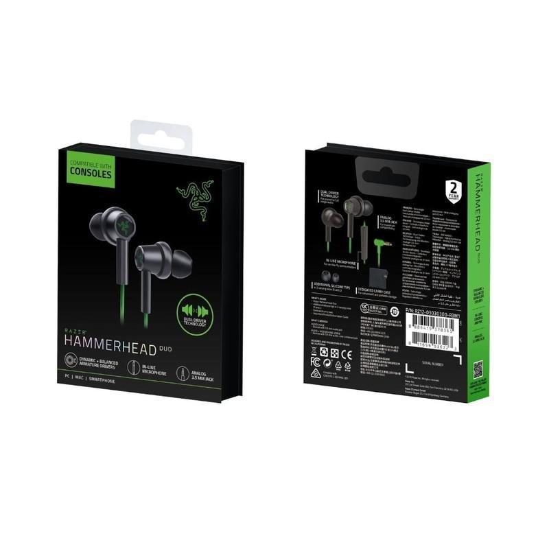 Razer Hammerhead Duo Green Gaming Headset for Console, , large image number 3