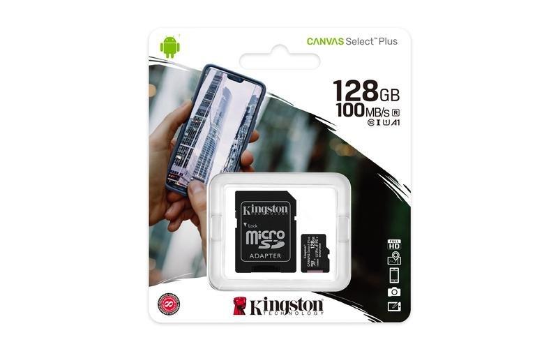 Kingston Canvas Select Plus microSD Card SDCS2 - 128GB, , large image number 1