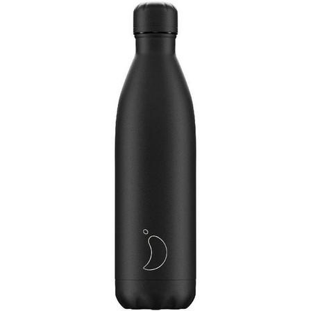 CHILLY'S BOTTLES - Chilly's Bottle Monochrome All Black Water Bottle 750ml