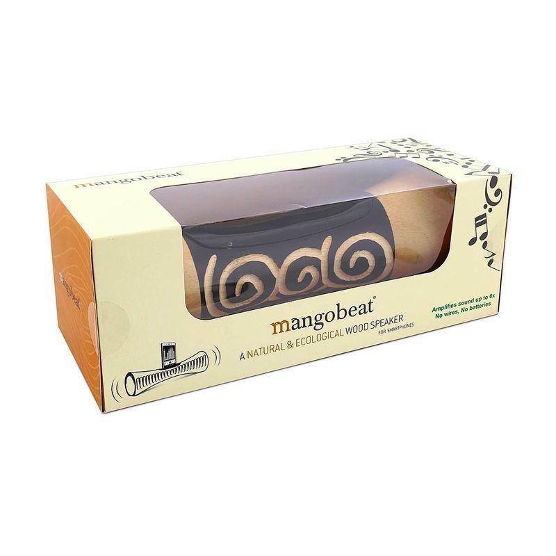 Mangobeat Acoustic Speaker for Smartphones - Circle - 25cm - Black/Natural, , large image number 1