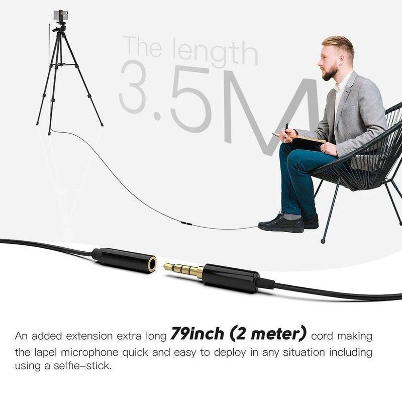 Fifine C1 Lavalier Microphone with Extension Cable & Y-Splitter, , large image number 1