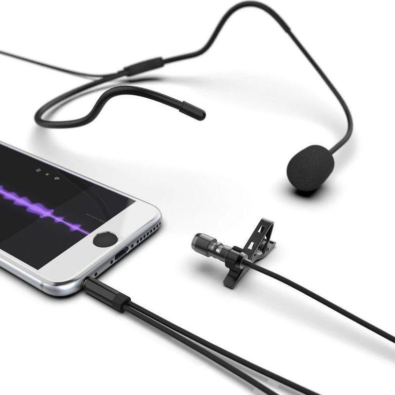 Fifine C1 Lavalier Microphone with Extension Cable & Y-Splitter, , large image number 3