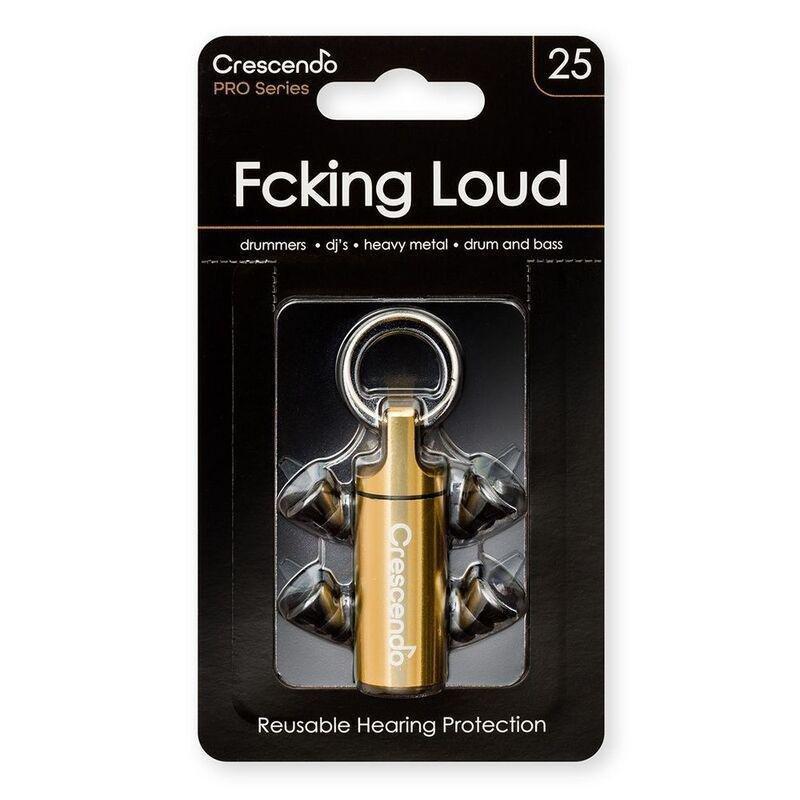 Crescendo PRO Fxxing Loud 25 Hearing Protection Reusable Earplugs, , large image number 0