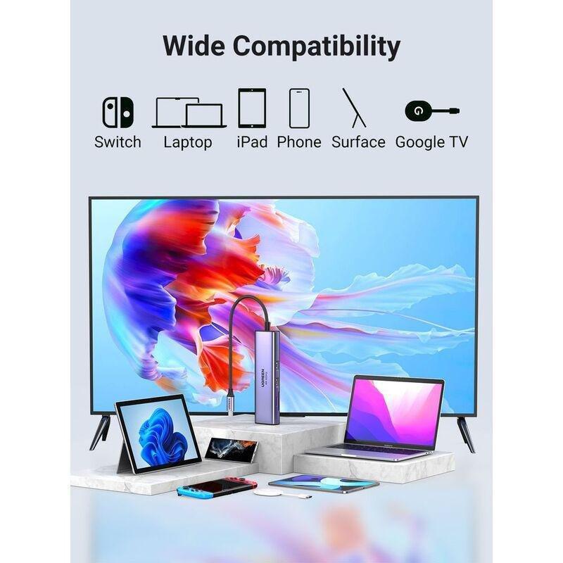 UGREEN 7-in-1 Multiport Adapter 4K 60Hz HDMI To USB-C 100W PD/SD, , large image number 5