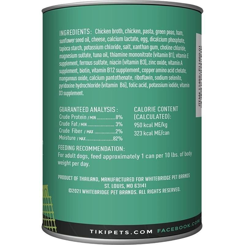 Tiki Dog Taste of Italy! Chicken & Pasta Carbonara 12 Oz Can, , large image number 1