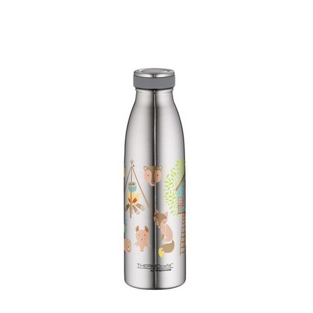 THERMOS - Thermos Thermocafe By Double Wall Stainless Steel Insulated Bottle 500ml Forest