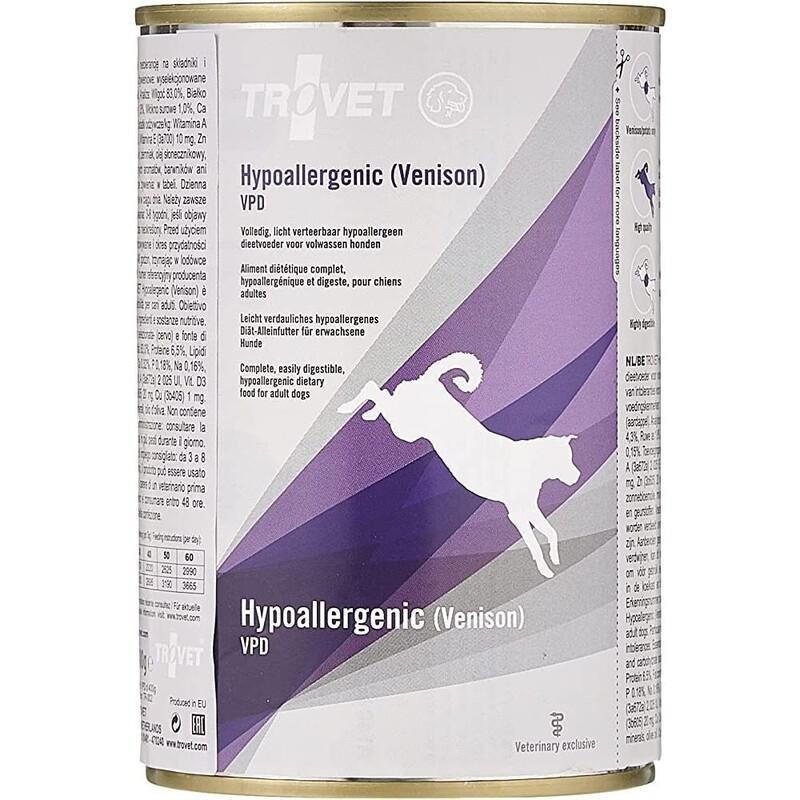 Trovet Hypoallergenic Venison Dog Wet Can 400 gms, , large image number 0