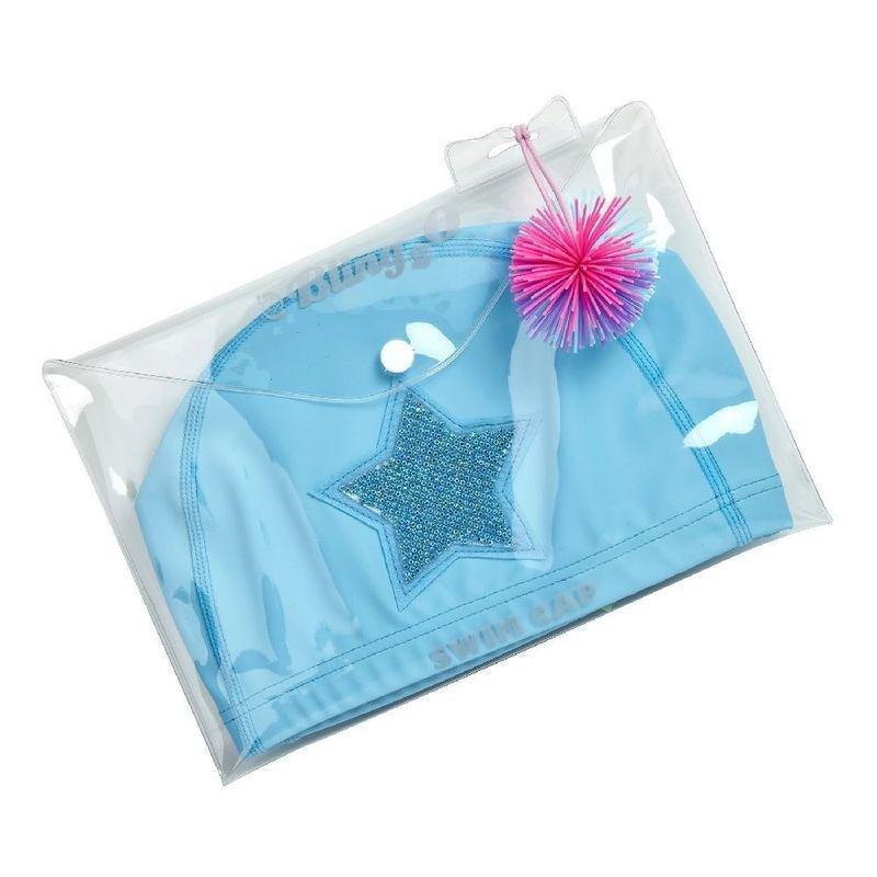 Bling2O Swimming Cap Blue Rhinestone Star, , large image number 2