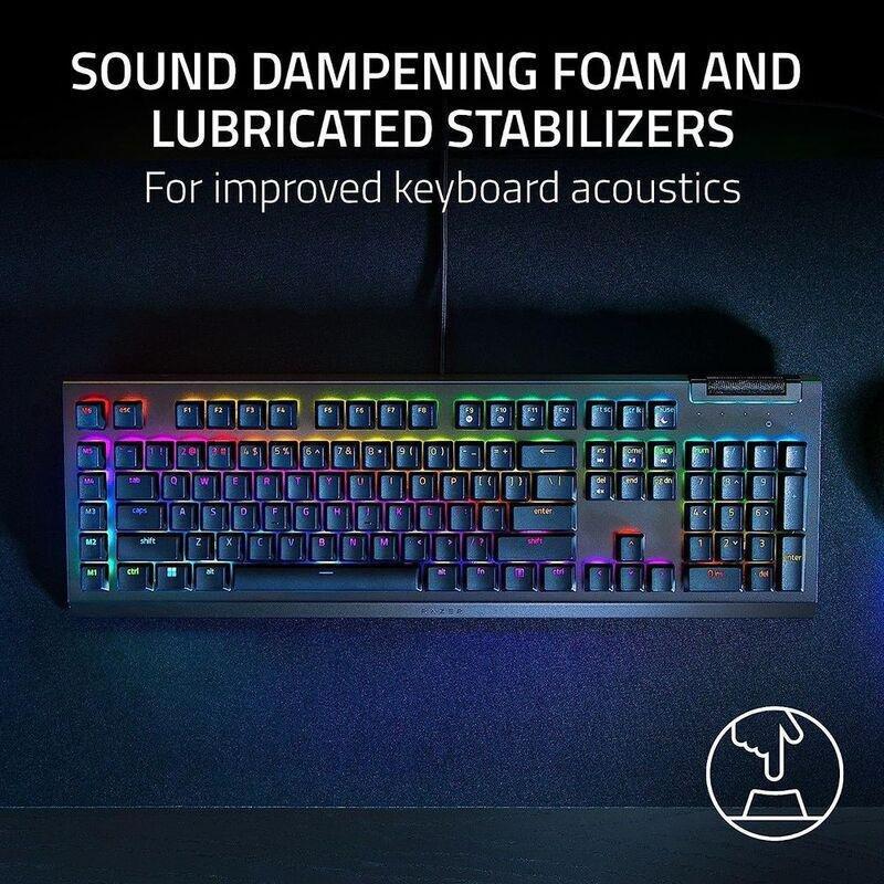 Razer BlackWidow V4 X Mechanical Gaming Keyboard - Green Switch - Razer Chroma RGB - (Arabic/English), , large image number 6