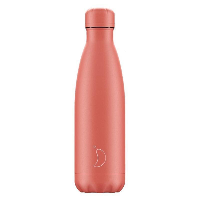 Chilly's Bottles Pastel Coral 500ml Water Bottle, , medium