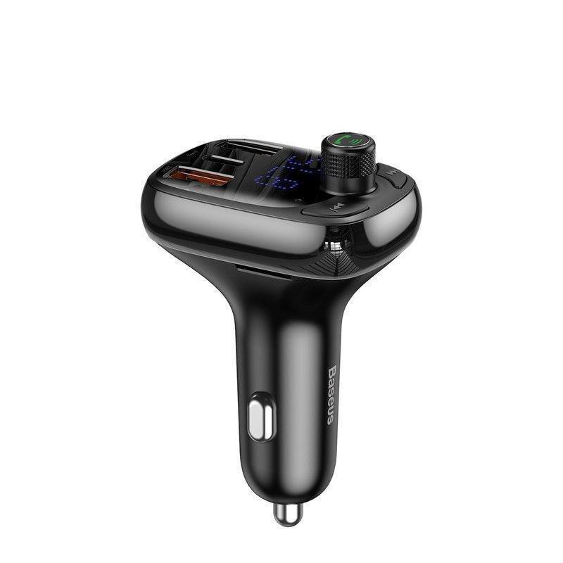 Baseus T typed S-13 wireless MP3 car charger PPS Quick Charger-EU - Black, , large image number 0