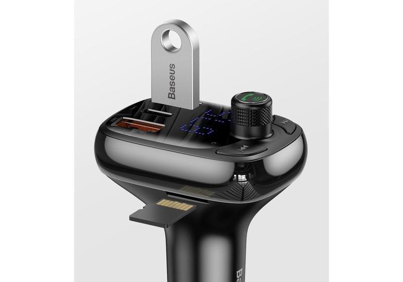 Baseus T typed S-13 wireless MP3 car charger PPS Quick Charger-EU - Black, , large image number 2