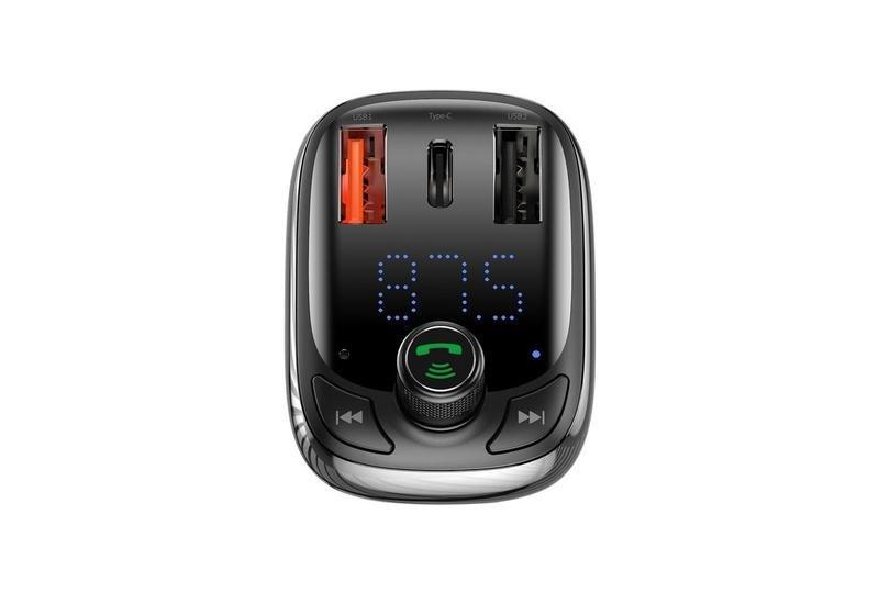 Baseus T typed S-13 wireless MP3 car charger PPS Quick Charger-EU - Black, , large image number 4