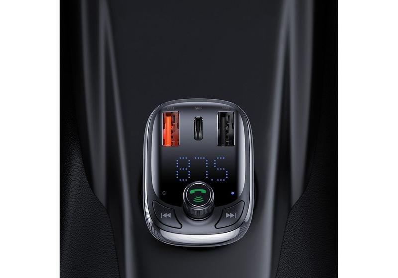 Baseus T typed S-13 wireless MP3 car charger PPS Quick Charger-EU - Black, , large image number 8