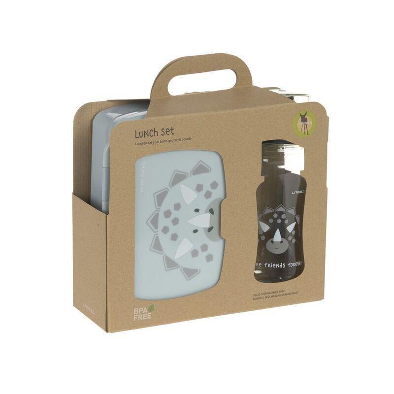 Lassig Lunch Set About Friends Dino Green - Grey, , medium