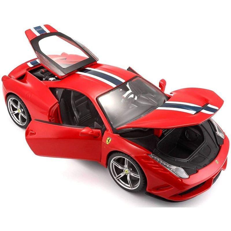 Bburago Ferrari 458 Speciale Race And Play Collection Die-Cast Model 1.18 Scale, , large image number 1