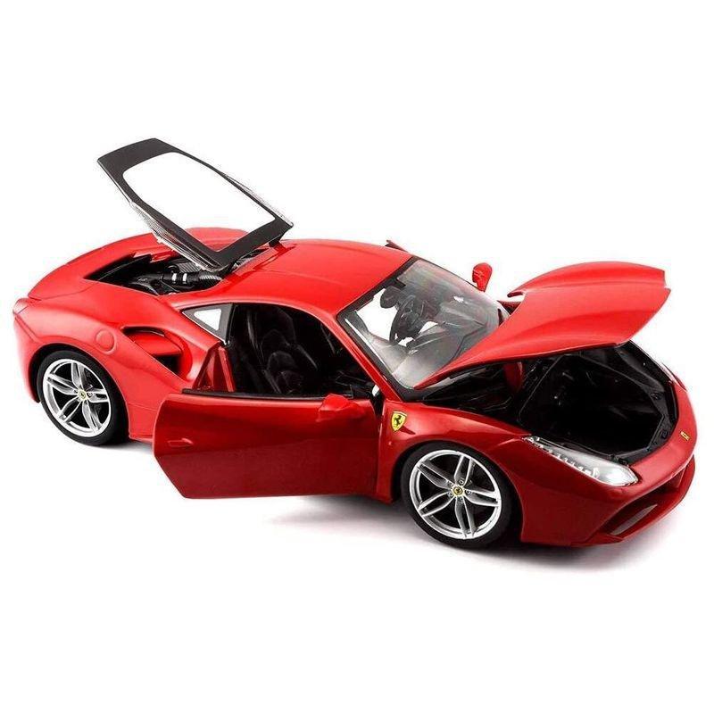 Bburago Ferrari Ferrari 488 GTB Race And Play Collection Die-Cast Model 1.18 Scale, , large image number 1