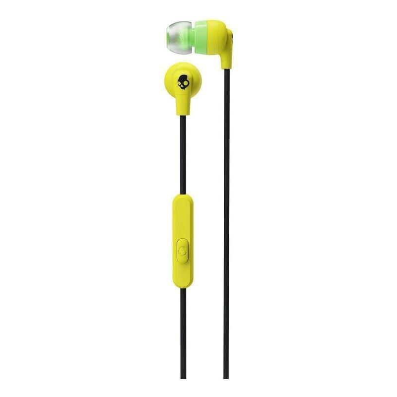 Skullcandy Ink'd+ Electric Yellow In-Ear Earphones with Mic, , large image number 0