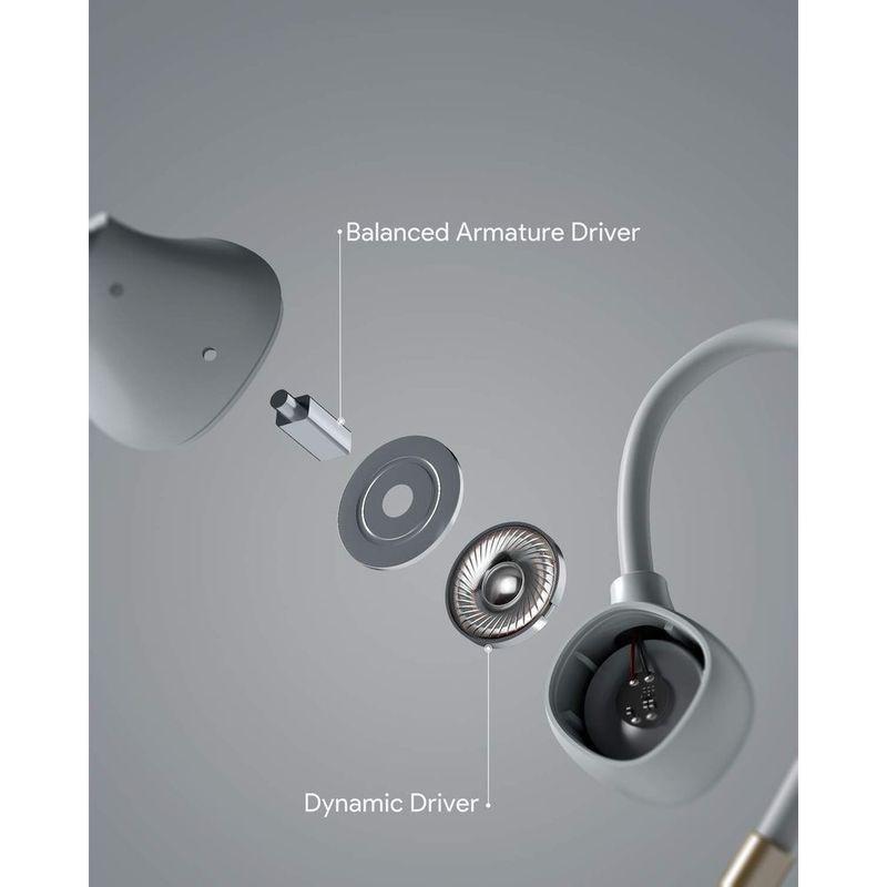 Aukey B80 Light Grey Magnetic Wireless Earbuds, , large image number 1