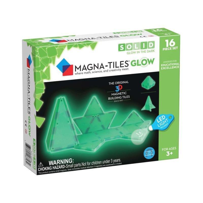 Magna-Tiles Glow 16 Piece Magnetic Building Set, , large image number 0