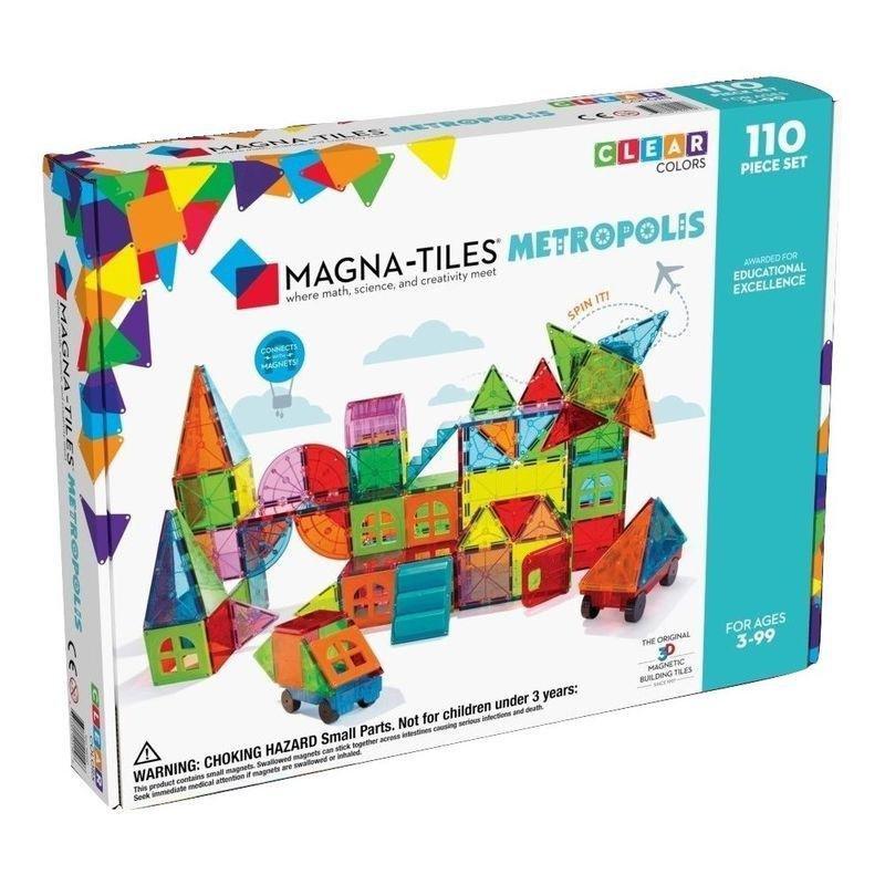 Magna-Tiles Metropolis 110 Piece Magnetic Building Set, , large image number 0